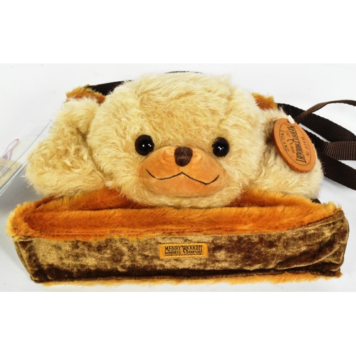 115 - Teddy Bears - a Limited Edition Merrythought made Cheeky Bear handbag. Golden and brown mohair with ... 