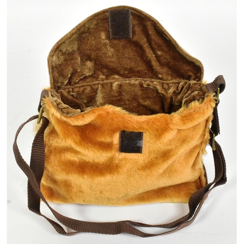 115 - Teddy Bears - a Limited Edition Merrythought made Cheeky Bear handbag. Golden and brown mohair with ... 