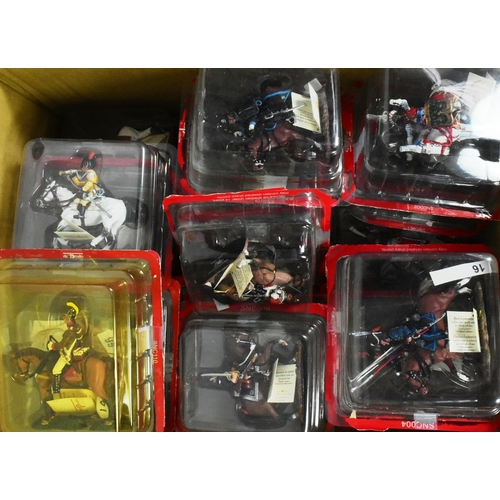 116 - Toy Soldiers - a collection of x63 assorted Del Prado Horse Mounted / Cavalry toy soldiers. The high... 