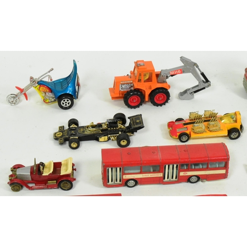 122 - Diecast - a collection of of vintage diecast model cars and other vehicles to include Corgi Toys, Ma... 