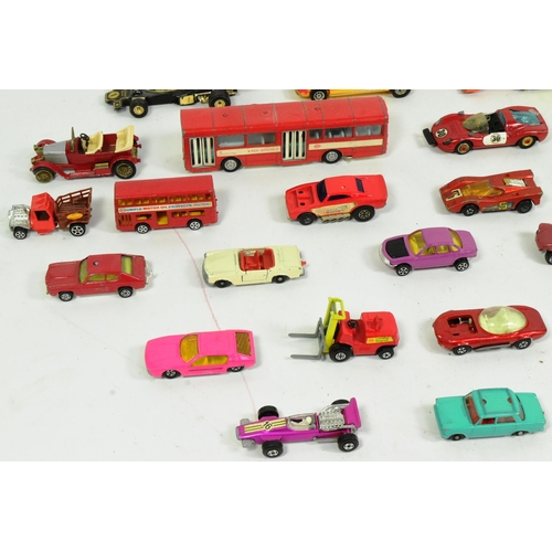 122 - Diecast - a collection of of vintage diecast model cars and other vehicles to include Corgi Toys, Ma... 