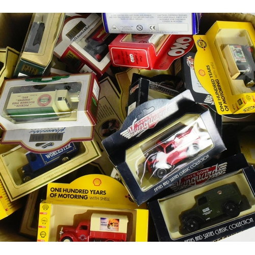 123 - Diecast - a collection of approximately x60 Lledo Days Gone diecast model cars, haulage vehicles, pu... 