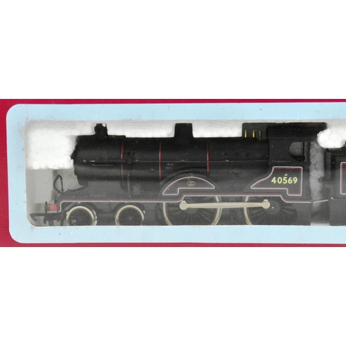 129 - Model Railway - x2 Dapol OO gauge trainset locomotive and car, no. D16C class 2P 4-4-0 40569 in BR l... 