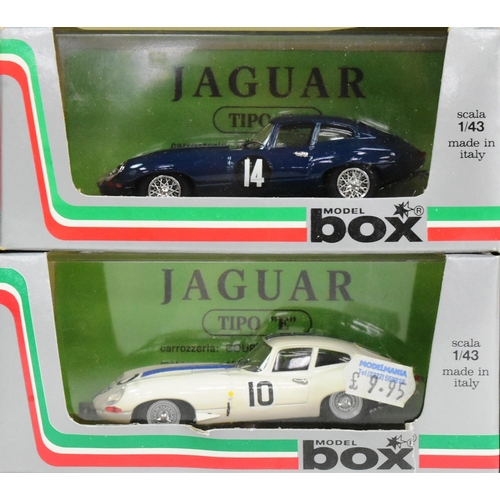 138 - Diecast - a collection of x10 Italian and French made diecast model Jaguar cars. Largely 1/43 scale ... 