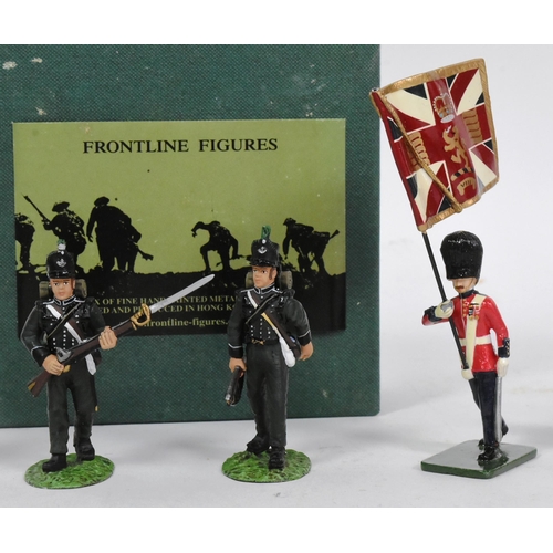 150 - Model Soldiers - a collection of original Frontline Figures hand painted metal soldier figures of Na... 