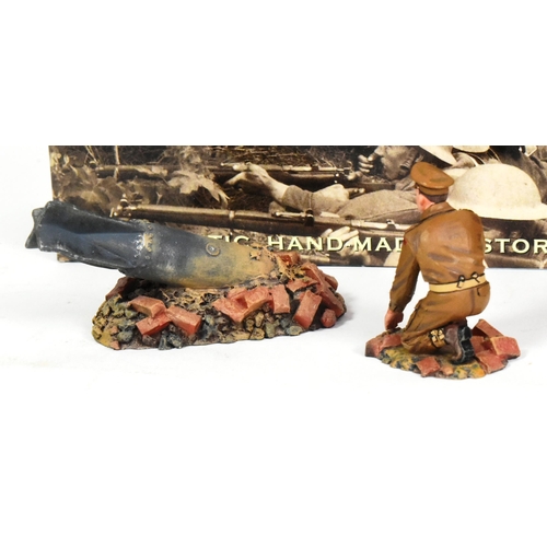 158 - King & Country - x2 original King & Country 1/30 scale hand painted models comprising; FOB072 Danger... 