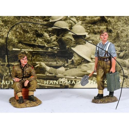 158 - King & Country - x2 original King & Country 1/30 scale hand painted models comprising; FOB072 Danger... 