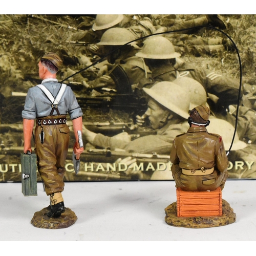 158 - King & Country - x2 original King & Country 1/30 scale hand painted models comprising; FOB072 Danger... 