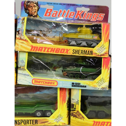 170 - Diecast - a collection of x11 vintage Lesney made Matchbox Battle Kings boxed diecast models to incl... 