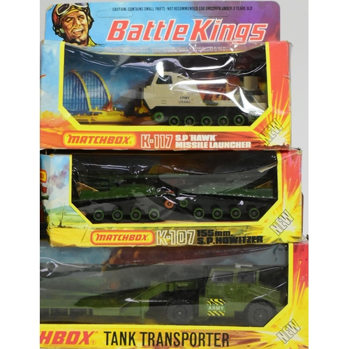 170 - Diecast - a collection of x11 vintage Lesney made Matchbox Battle Kings boxed diecast models to incl... 