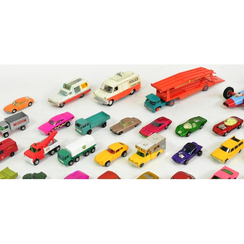 175 - Diecast - a collection of vintage diecast model cars of various scales and makers. Largely Hot Wheel... 