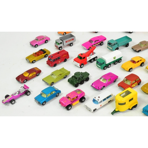 175 - Diecast - a collection of vintage diecast model cars of various scales and makers. Largely Hot Wheel... 