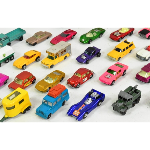 175 - Diecast - a collection of vintage diecast model cars of various scales and makers. Largely Hot Wheel... 