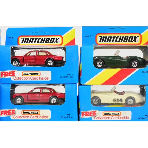 177 - Diecast - a collection of vintage Matchbox diecast model cars to include; SuperKings Jaguar Police P... 