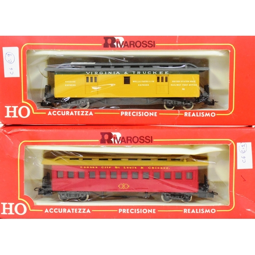 178 - Model Railway - a collection of x6 Rivarossi HO / OO gauge model railway trainset locomotive compris... 