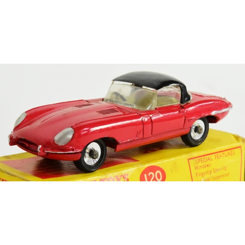 179 - Diecast - an original vintage Dinky Toys boxed diecast model No. 120 Jaguar E Type with detachable h... 