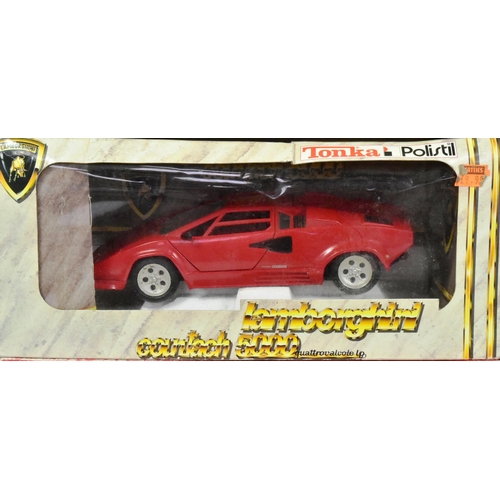 182 - Diecast - A collection of x6 1/8 scale model cars from various makers, such as Polistil, Maisto and ... 