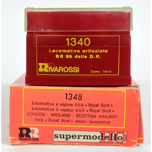 191 - Model Railway - x2 Rivarossi HO / OO gauge model railway trainset locomotive engines comprising; 134... 