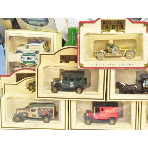 198 - Diecast - a collection of x50 Lledo made boxed diecast model cars. Assorted vintage classic cars, ha... 