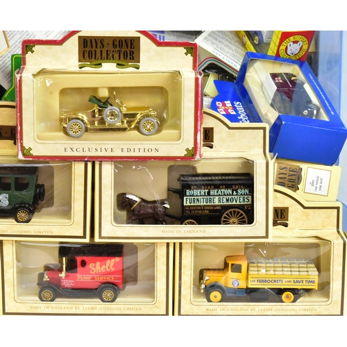 198 - Diecast - a collection of x50 Lledo made boxed diecast model cars. Assorted vintage classic cars, ha... 