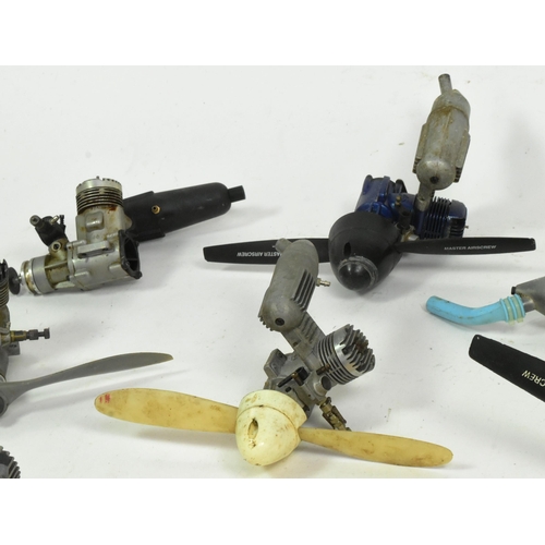 205 - RC Models - a collection of x8 assorted RC Radio Control model plane engines to include; Irvine 40, ... 