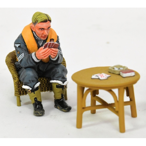 206 - King & Country - an original King & Country 1/30 scale hand painted model No. RAF063 The Card Game. ... 