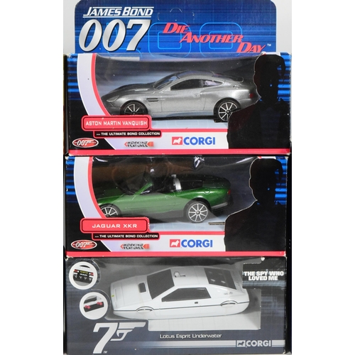 208 - Diecast - a collection of x9 James Bond 007 diecast model cars comprising x7 Corgi examples together... 