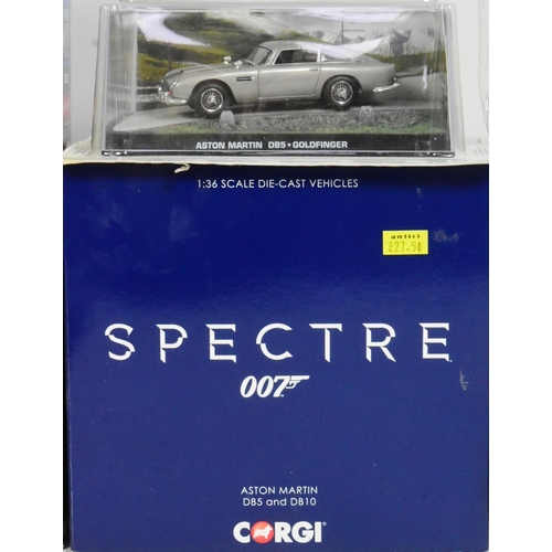 208 - Diecast - a collection of x9 James Bond 007 diecast model cars comprising x7 Corgi examples together... 