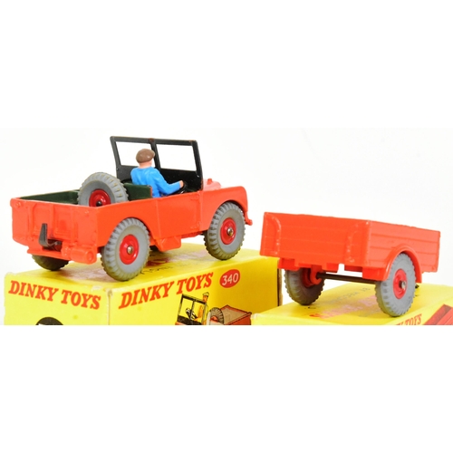 211 - Diecast - x2 original vintage Dinky Toys diecast models comprising 340 Land Rover and 341 Land Rover... 