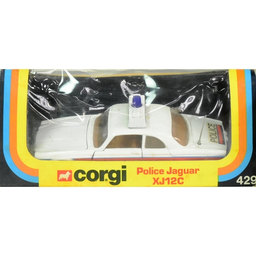 229 - Diecast - collection of x5 vintage Corgi diecast models comprising x4 Jaguar variations 429, 286, 31... 