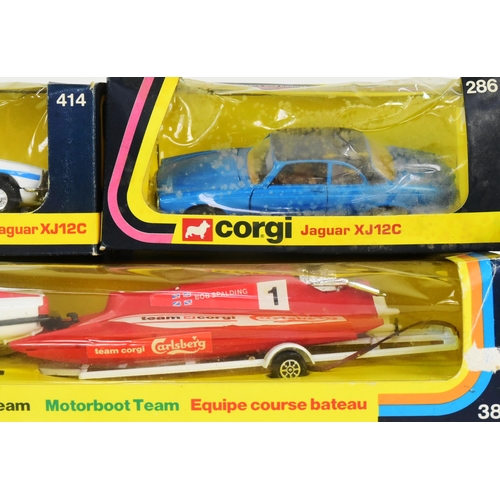 229 - Diecast - collection of x5 vintage Corgi diecast models comprising x4 Jaguar variations 429, 286, 31... 