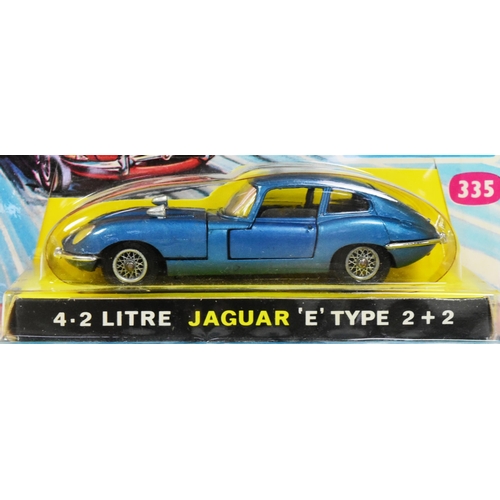 23 - Diecast - an original vintage Corgi Toys diecast model No. 335 4.2 Litre Jaguar E Type 2+2. Model ap... 