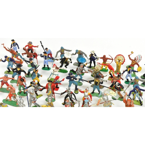 234 - Toy Soldiers - a collection of assorted soldiers relating to the wild west, infantry and cavalry. In... 