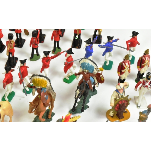 234 - Toy Soldiers - a collection of assorted soldiers relating to the wild west, infantry and cavalry. In... 