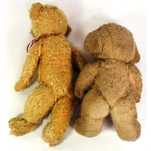 235 - Teddy Bears - x2 vintage Merrythought soft toy teddy bears comprising Mr Cheeky bear with makers lab... 