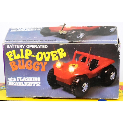 238 - Diecast - a collection of large scale diecast model cars together with a battery operated buggy and ... 