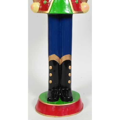 241 - Norbert The Nutcracker - a large 3ft resin nut cracker figurine with LED lights built into the jacke... 