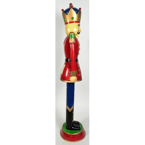 241 - Norbert The Nutcracker - a large 3ft resin nut cracker figurine with LED lights built into the jacke... 