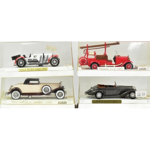 254 - Diecast - a collection of x17 Solido (France) made 1/43 scale boxed diecast models to include; 1926 ... 