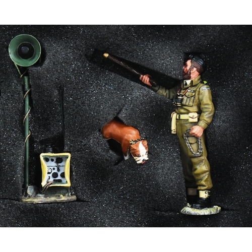 255 - King & Country - x4 original hand painted 1/30 scale figurines ' Churchills Commandos '. Highly deta... 