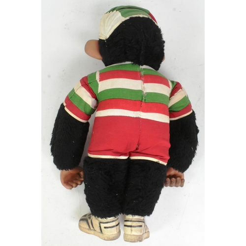 265 - Teddy Bears - a vintage 1970s Cyril The PG Tips Jacko Monkey with blinking eyes, rubber hands and fe... 