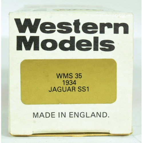 272 - Western Models - an original Western Models 1/43 scale boxed diecast model No. WMS 35 Jaguar SS1 193... 