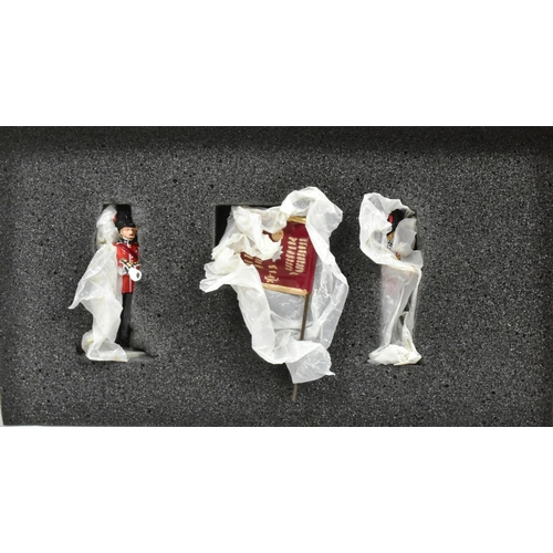 282 - Toy Soldiers - a collection of x4 Britains made hand painted metal toy soldiers comprising; Trooping... 