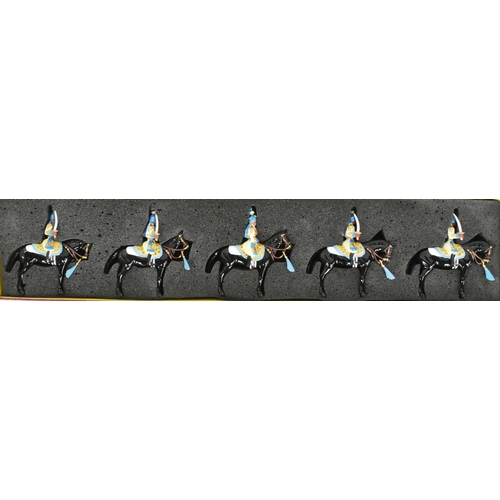 289 - Toy Soldiers - a collection of x5 Britains made hand painted metal toy soldiers comprising The Delhi... 