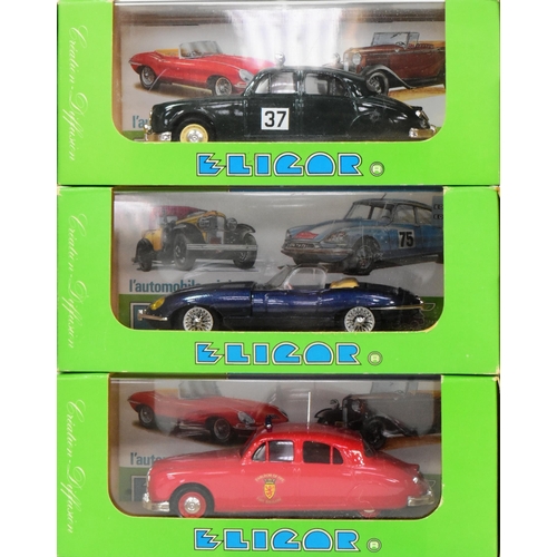 294 - Diecast - a collection ofx10 vintage Corgi and Eligor 1/43 (France) diecast models. All models of Ja... 