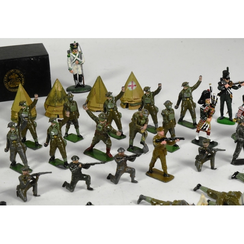 300 - Toy Soldiers - a collection of assorted toy soldiers to include vintage Britains lead figures of Bri... 