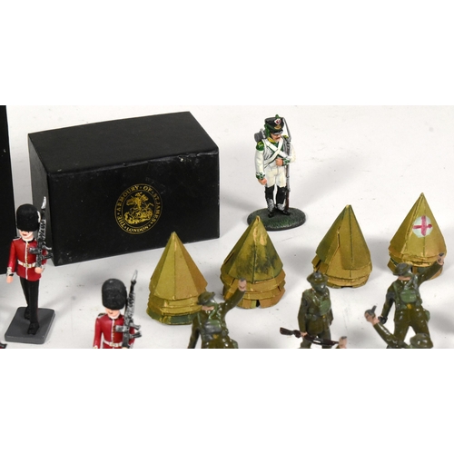 300 - Toy Soldiers - a collection of assorted toy soldiers to include vintage Britains lead figures of Bri... 