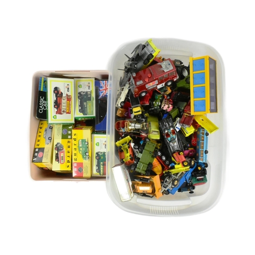 309 - Diecast - a large collection assorted diecast model cars, haulage vehicles, public transport of vari... 