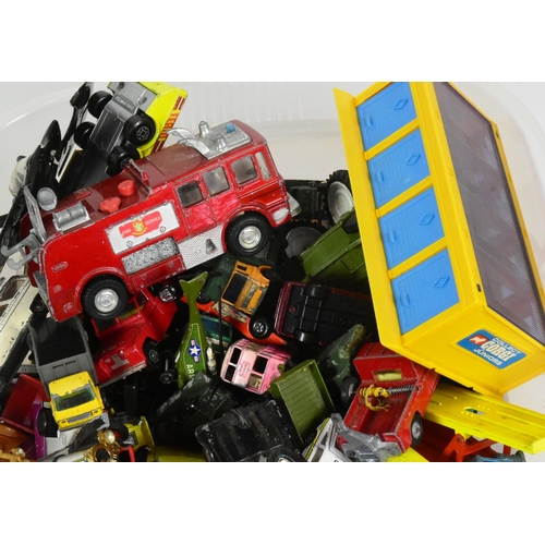 309 - Diecast - a large collection assorted diecast model cars, haulage vehicles, public transport of vari... 