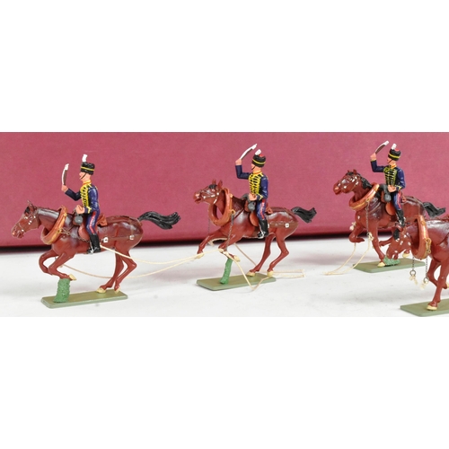 338 - Toy Soldiers - an original H M of Great Britain hand painted metal toy soldiers Royal Artillery Hors... 